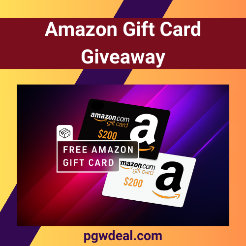 Receive an Amazon Gift Card Giveaway