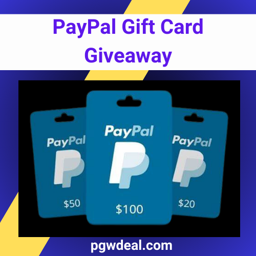 Take PayPal Gift Card Giveaway